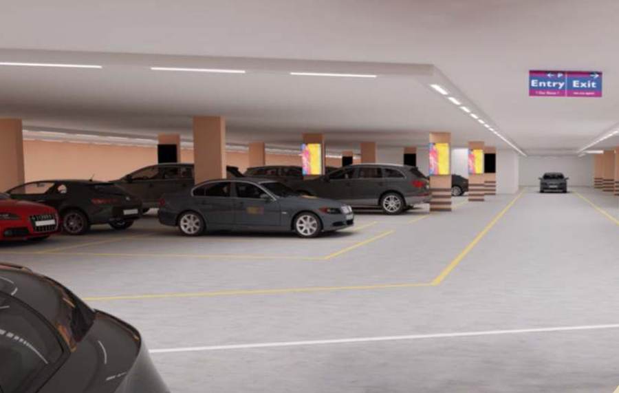 Basement car parking, artist's impression